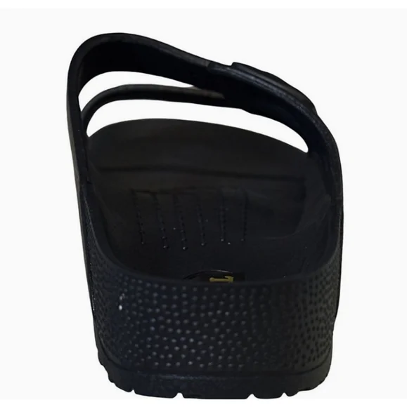 Tecs Two Band Sandals Black -7 - Picture 4 of 8